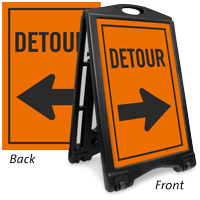 Detour Sidewalk Sign Kit