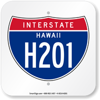 Hawaii Interstate H 201 Sign