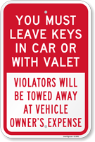 Leave Keys In Car Or With Valet