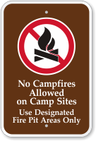 No Campfires Allowed On Camp Sites