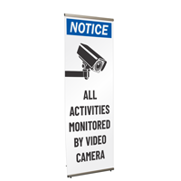 Notice All Activities Monitored By Camera Safety Banner