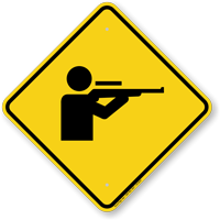 Rifle Range Symbol Sign