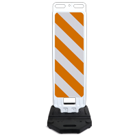 Step N Lock Orange White Diagonal Strips Left Kit