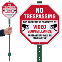 Trespassers Will Be Prosecuted LawnBoss Sign