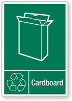 Cardboard Recycling Label