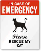 In Case Of Emergency Please My Cat Label