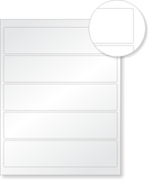 Sheets of Reflective Vinyl Labels   1.875 in. x 8 in.