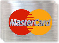 MasterCard Logo Glass Decal