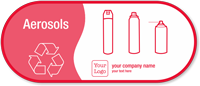 Create Your Aerosols Recycle Symbol Vinyl Sticker