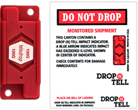 Teladrop Drop N Tell Resettable Shock Indicator Labels
