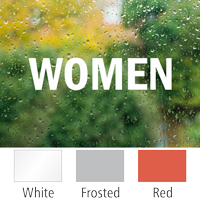 Women Vinyl Die Cut Glass Window Decal