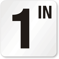 1 Inch Pool Depth Marker