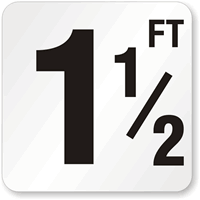 1.5 Feet Pool Depth Marker