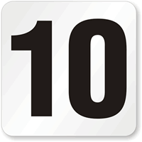 10 Pool Depth Marker