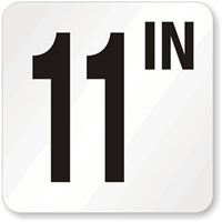 11 Inch Pool Depth Marker