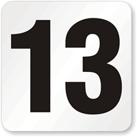 13 Pool Depth Marker