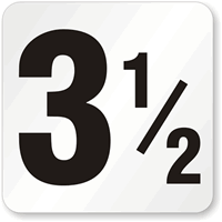 3.5 Pool Depth Marker