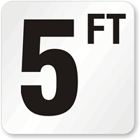 5 Feet Pool Depth Marker