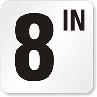 8 Inch Pool Depth Marker