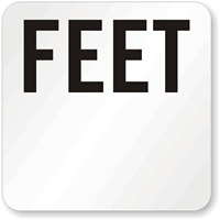 Feet Pool Depth Marker