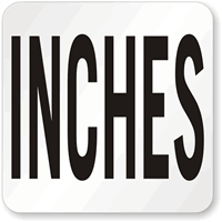 Inches Pool Depth Marker