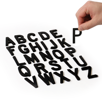 Die Cut Magnetic Letters Set 2 Inch Tall Black