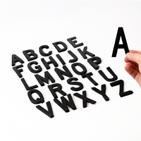 Die Cut Magnetic Letters Set 3 Inch Tall Black
