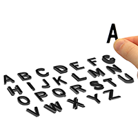 Die Cut Vinyl Letters Set 1 Inch Tall Black