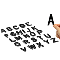 Die Cut Vinyl Letters Set 3 Inch Tall Black