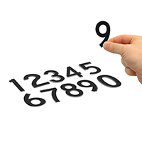 Die Cut Vinyl Numbers Set 2 Inch Tall Black