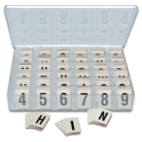 Kit 1 Inch Tall Black and White