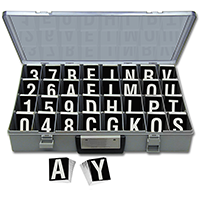 Kit 2.5 Inch Tall White and Black