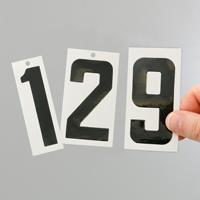 Self Align Die Cut Vinyl Numbers Set 3 Inch Tall