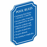 Add Custom Pool Rules PermaCarve Sign