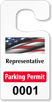 Plastic ToughTags™ Parking Permits, Jumbo