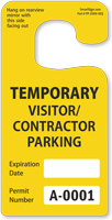 ToughTag™ Jumbo Rearview Mirror Hang Tag Yellow