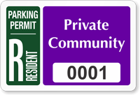 HOA Window Decal 2 in. x 3 in.