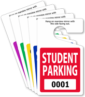 ToughTag™ Standard Sized Rearview Mirror Parking Passes