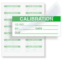 Calibration: ID#/By/Date/Due   Green