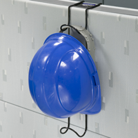 Hard Hat Coat and Purse Rack Over the Cubicle Rack