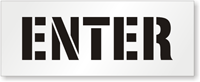 ENTER Pavement Stencil