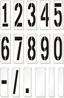 Interlocking Number Floor Stencil Set 0 9