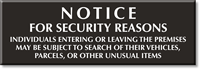 Individuals Entering Or Leaving The Premises Sign