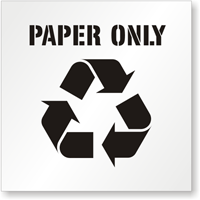 Paper Only Floor Stencil