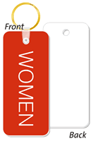 WOMEN Bathroom Keychain 1 3/4 in. x 4 in.