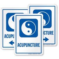 Acupuncture  with Taijitu Symbol