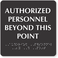 Braille TactileTouch™ Sign