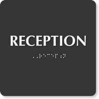 ADA TactileTouch™ Sign with Braille