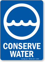 Conserve Water Sign