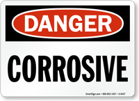 Danger Corrosive Sign